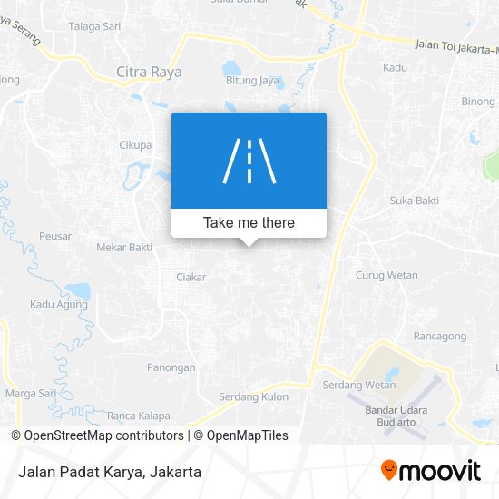 Jalan Padat Karya map