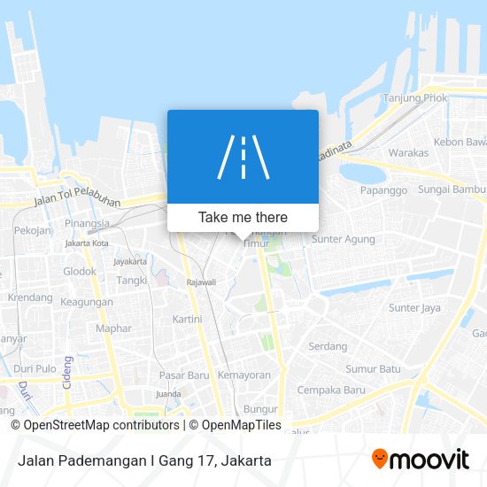 Jalan Pademangan I Gang 17 map