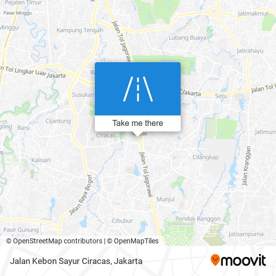 Jalan Kebon Sayur Ciracas map