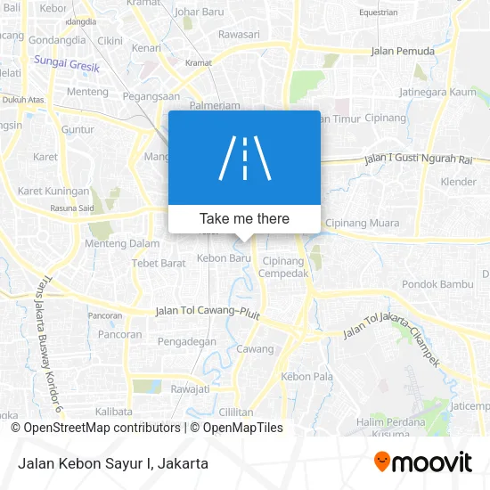 Jalan Kebon Sayur I map