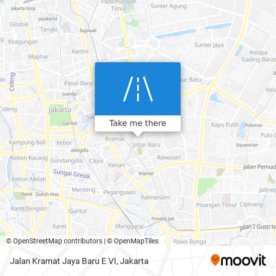 Jalan Kramat Jaya Baru E VI map