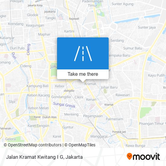 Jalan Kramat Kwitang I G map