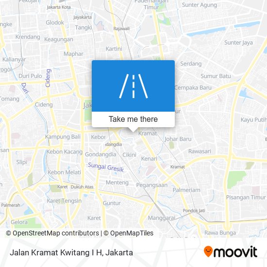 Jalan Kramat Kwitang I H map