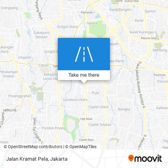 Jalan Kramat Pela map