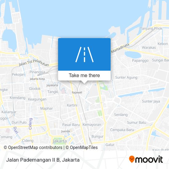 Jalan Pademangan II B map