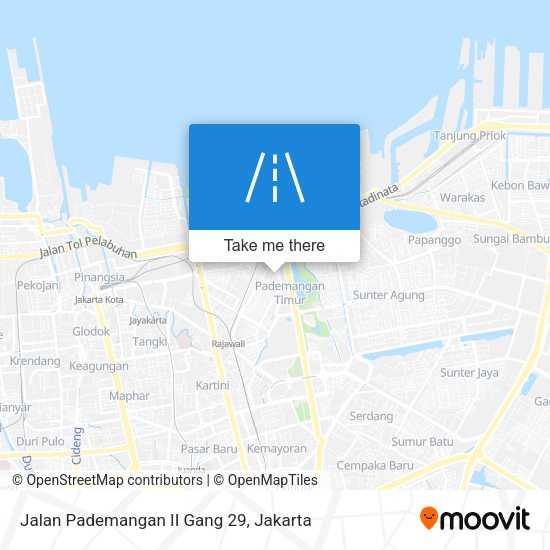 Jalan Pademangan II Gang 29 map