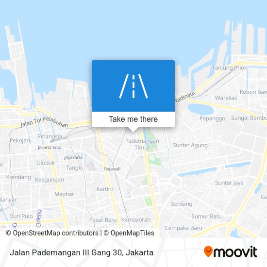 Jalan Pademangan III Gang 30 map