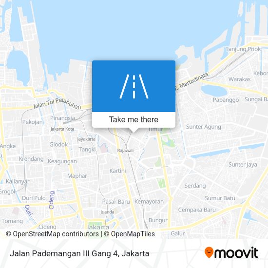 Jalan Pademangan III Gang 4 map