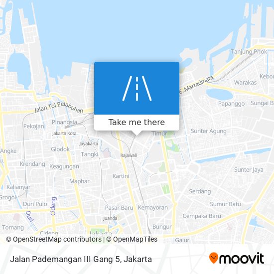 Jalan Pademangan III Gang 5 map