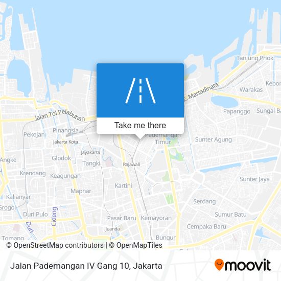 Jalan Pademangan IV Gang 10 map