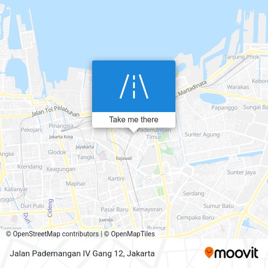 Jalan Pademangan IV Gang 12 map