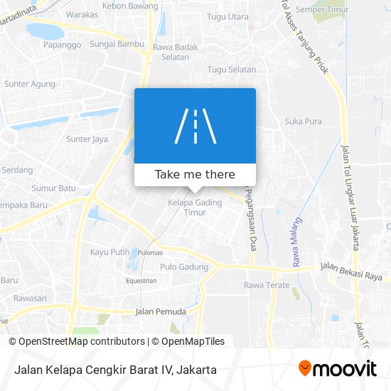 Jalan Kelapa Cengkir Barat IV map