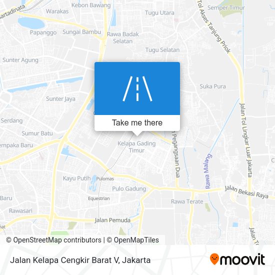 Jalan Kelapa Cengkir Barat V map