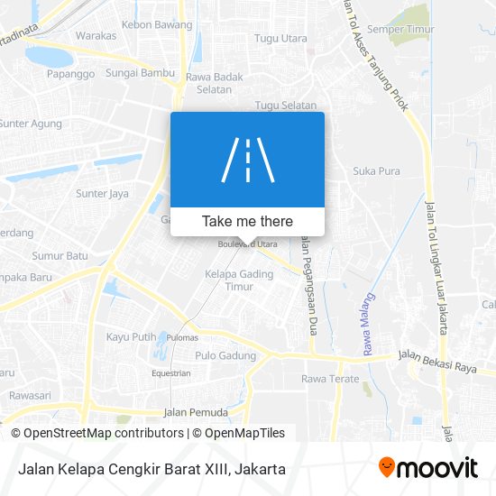 Jalan Kelapa Cengkir Barat XIII map