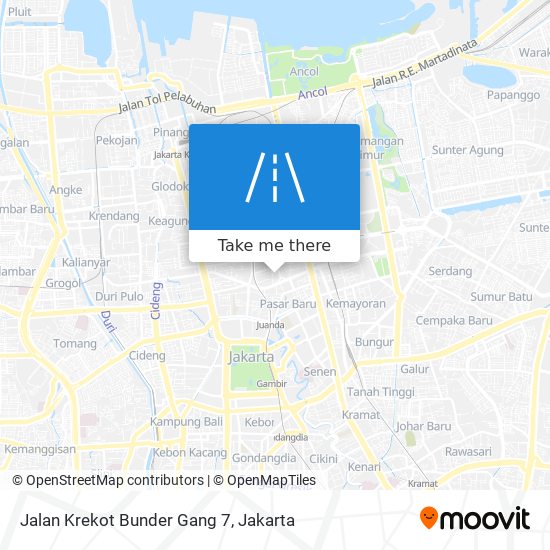 Jalan Krekot Bunder Gang 7 map