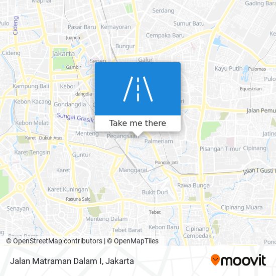 Jalan Matraman Dalam I map