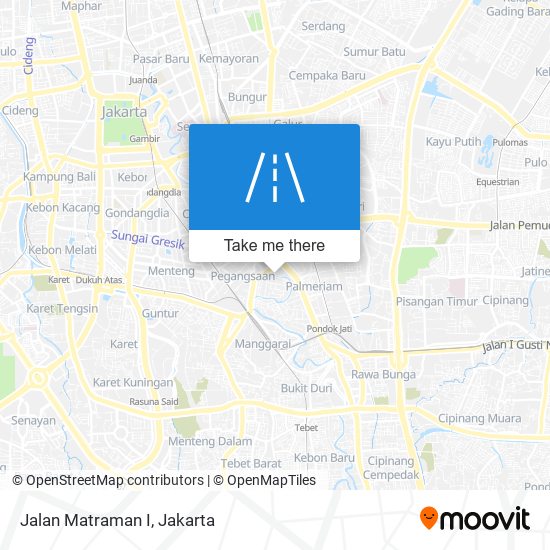 Jalan Matraman I map