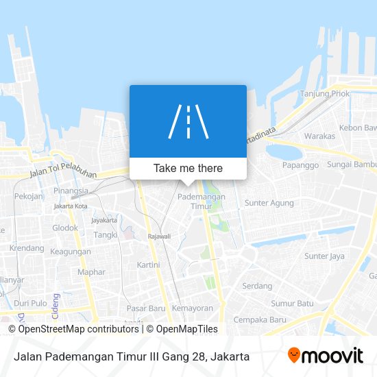 Jalan Pademangan Timur III Gang 28 map