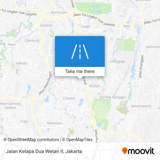 Jalan Kelapa Dua Wetan II map