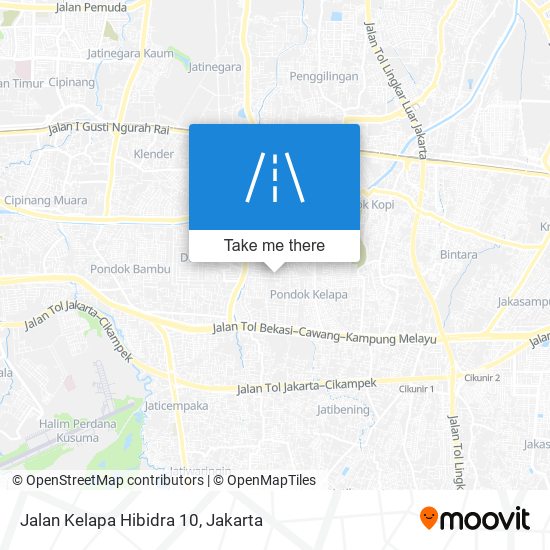 Jalan Kelapa Hibidra 10 map