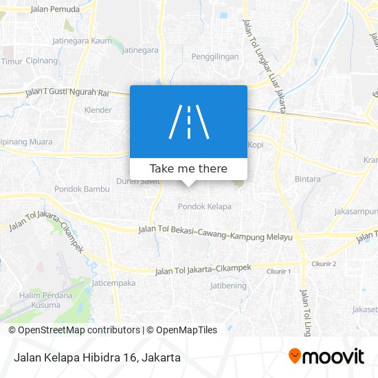Jalan Kelapa Hibidra 16 map