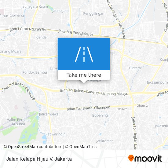 Jalan Kelapa Hijau V map