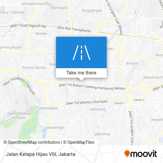 Jalan Kelapa Hijau VIII map