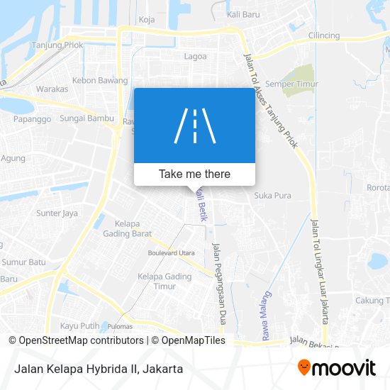Jalan Kelapa Hybrida II map