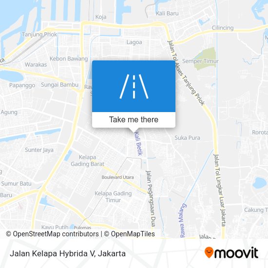 Jalan Kelapa Hybrida V map