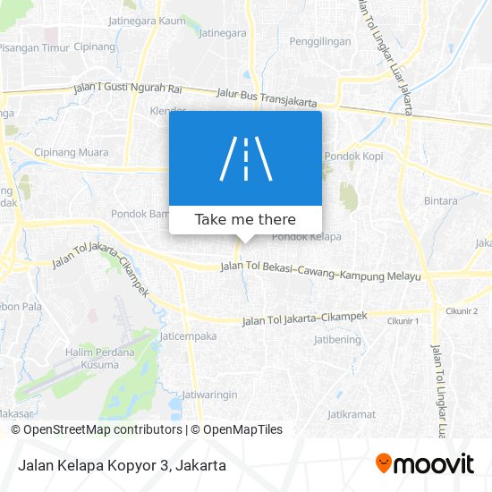 Jalan Kelapa Kopyor 3 map