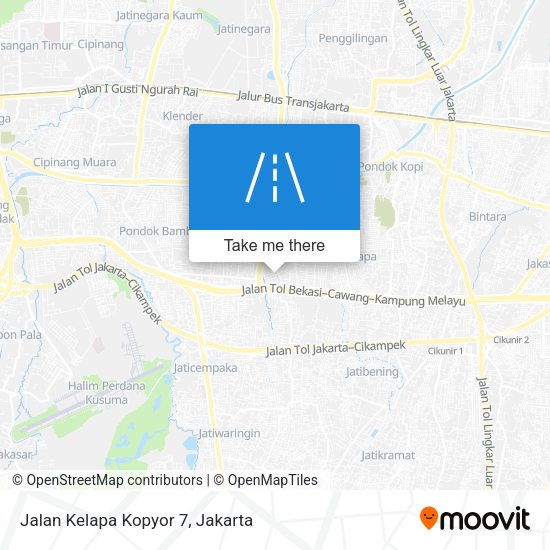 Jalan Kelapa Kopyor 7 map