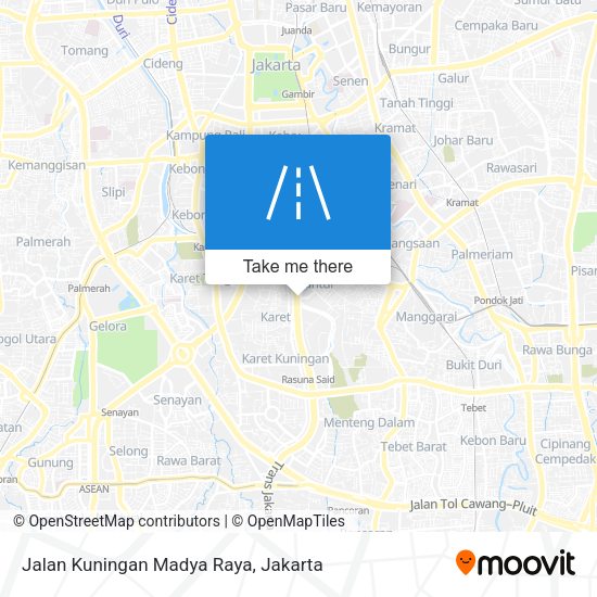 Jalan Kuningan Madya Raya map