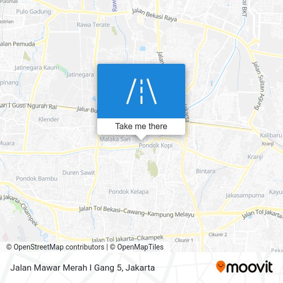 Jalan Mawar Merah I Gang 5 map