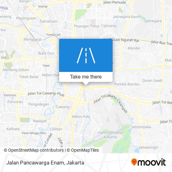 Jalan Pancawarga Enam map