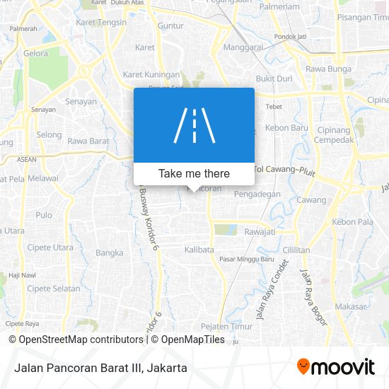 Jalan Pancoran Barat III map