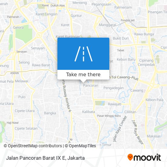 Jalan Pancoran Barat IX E map