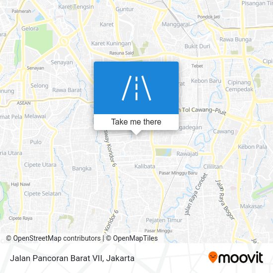 Jalan Pancoran Barat VII map