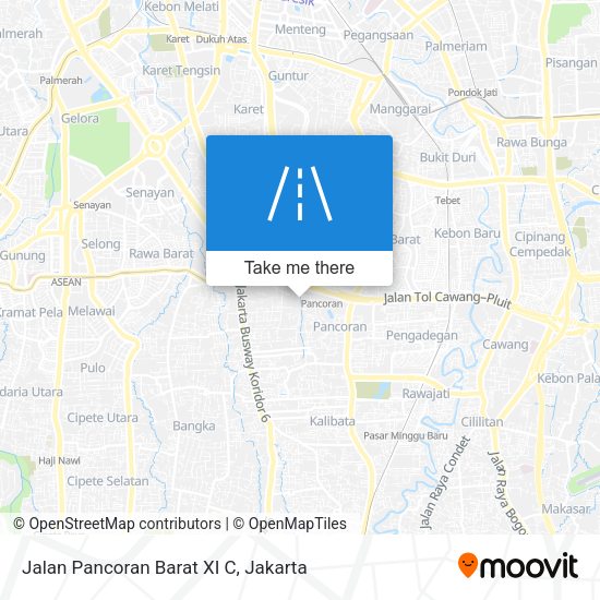 Jalan Pancoran Barat XI C map