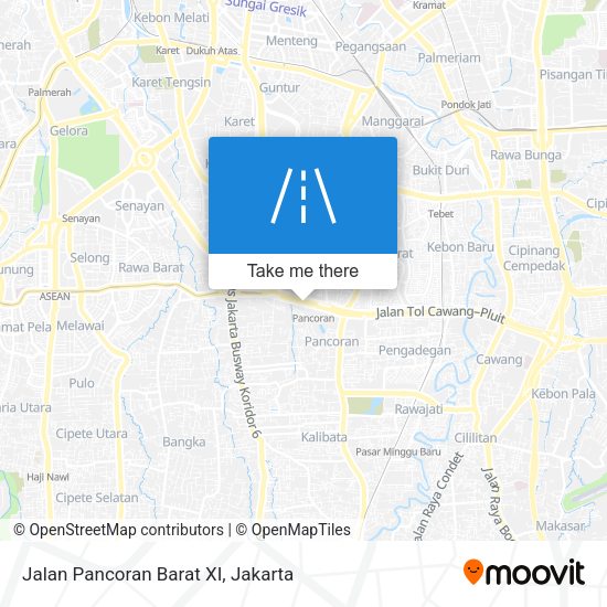 Jalan Pancoran Barat XI map