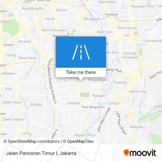 Jalan Pancoran Timur I map