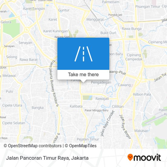 Jalan Pancoran Timur Raya map