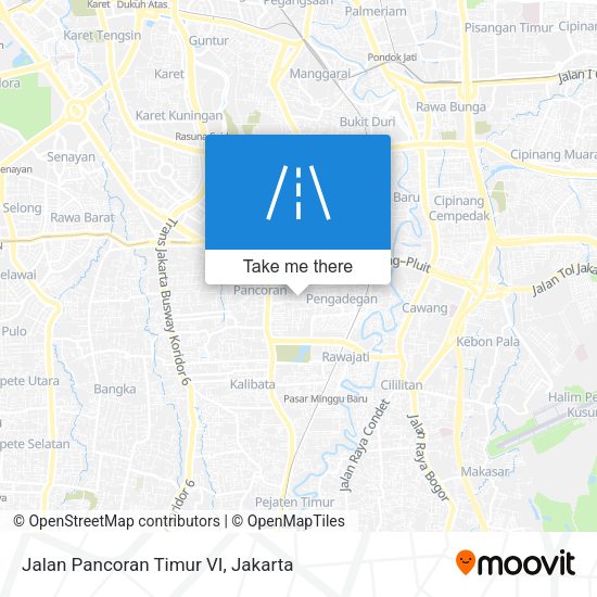 Jalan Pancoran Timur VI map