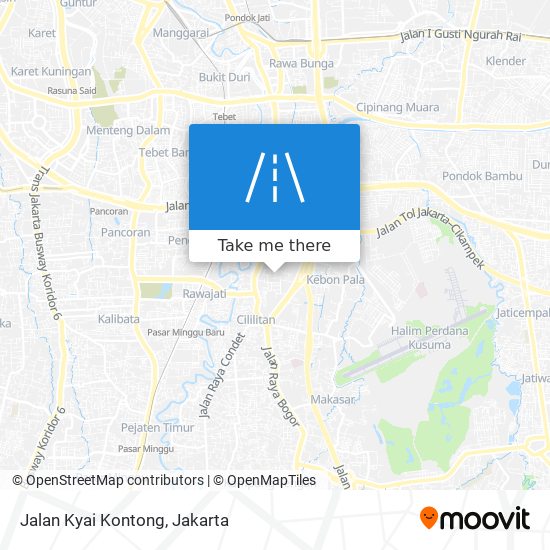 Jalan Kyai Kontong map