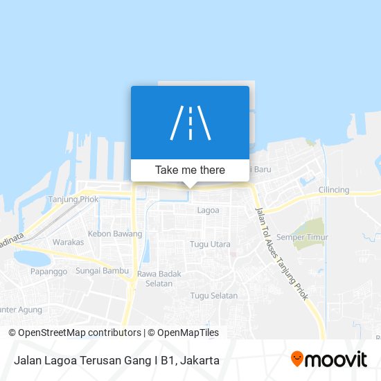 Jalan Lagoa Terusan Gang I B1 map