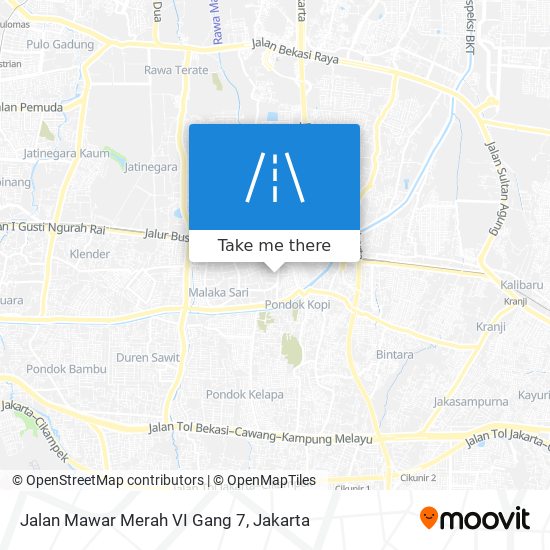 Jalan Mawar Merah VI Gang 7 map