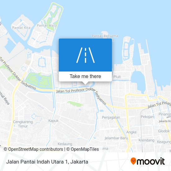 Jalan Pantai Indah Utara 1 map