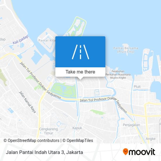 Jalan Pantai Indah Utara 3 map