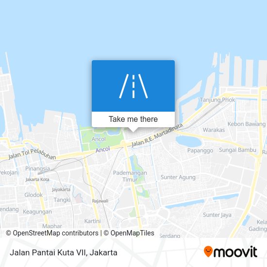 Jalan Pantai Kuta VII map