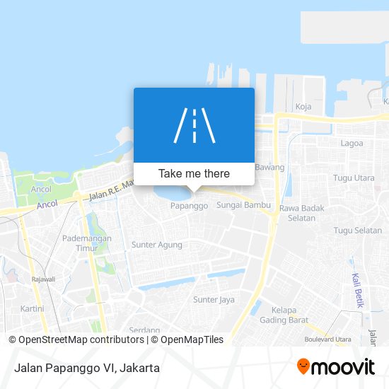 Jalan Papanggo VI map