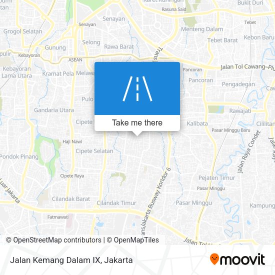 Jalan Kemang Dalam IX map